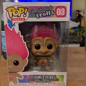 Funko Pop! Trolls 03 Pink Troll vinyl figure.